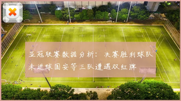 亚冠联赛数据分析：决赛胜利球队未进球国安等三队遭遇双红牌