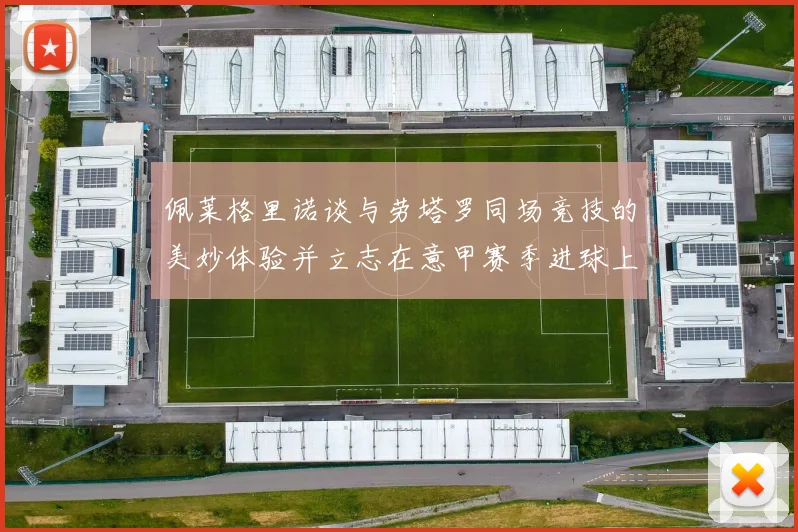 佩莱格里诺谈与劳塔罗同场竞技的美妙体验并立志在意甲赛季进球上双